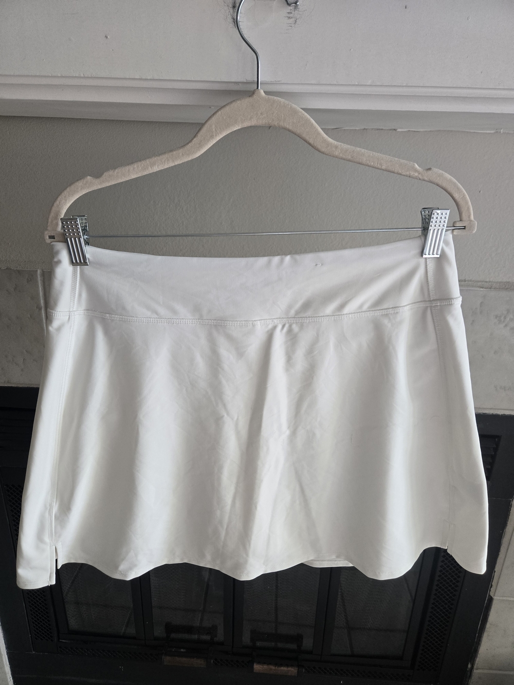 Old Navy White Circle Skater Mini Skirt